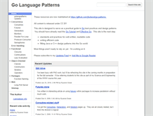 Tablet Screenshot of golangpatterns.info